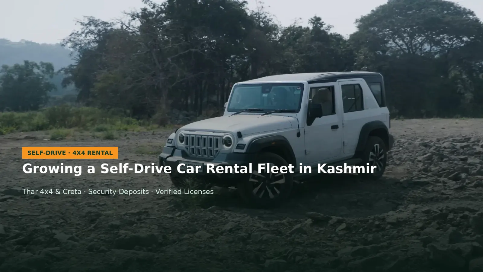 Starting or Expanding a Self-Drive Car Rental Business in Kashmir