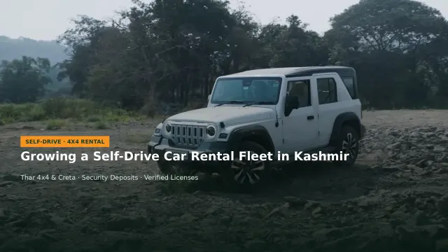 Starting or Expanding a Self-Drive Car Rental Business in Kashmir