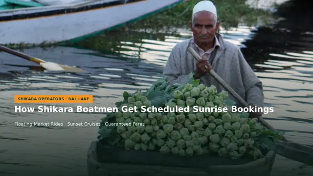 How Shikara Operators Can Get Advance Sunrise and Sunset Bookings Online
