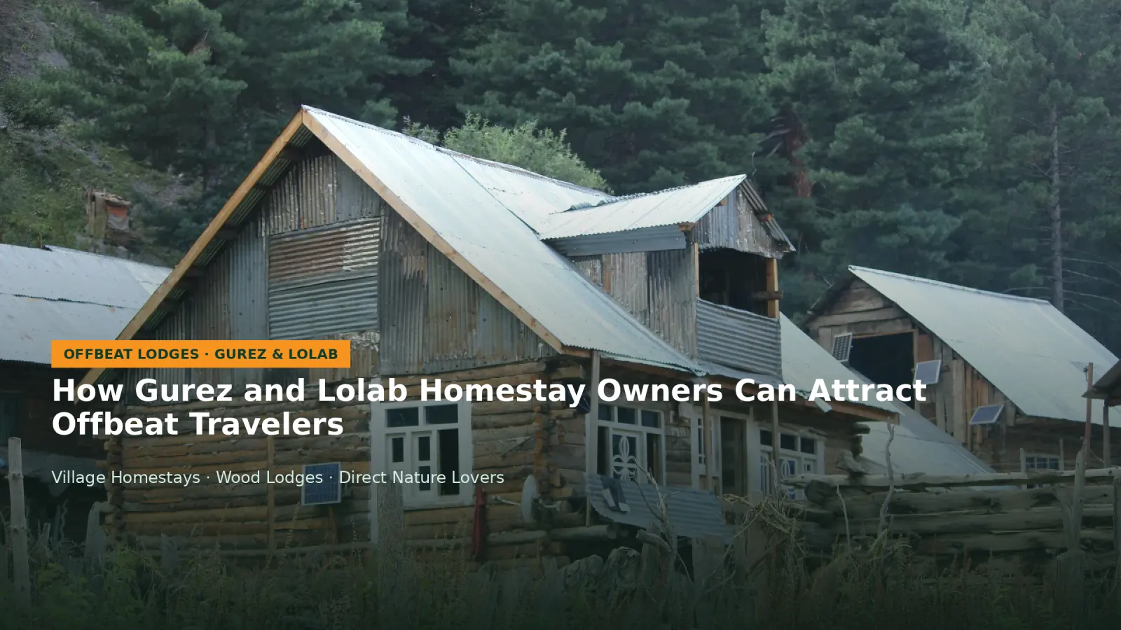 How Gurez and Lolab Homestay Owners Can Attract Offbeat Travelers