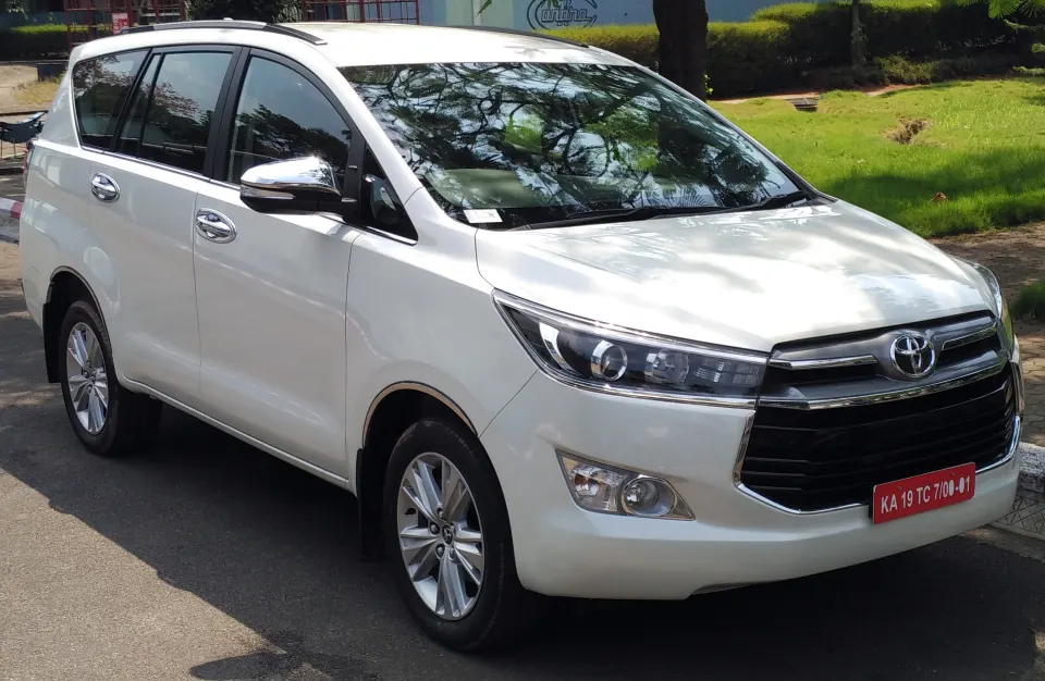 Toyota Innova Crysta with driver